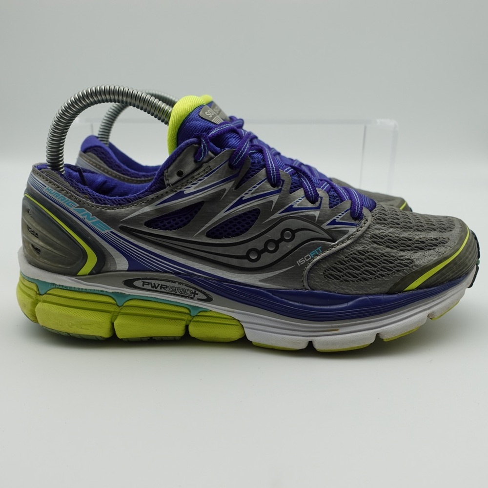 Saucony ISO series Hurricane Women Size 7.5 Silver Athletic Sneakers Running